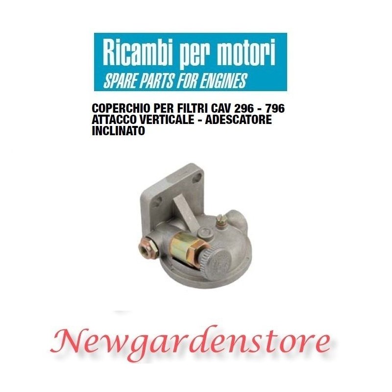 Coperchio filtro CAV 296 796adescatore inclinato attacco verticale M14x1,5 11800