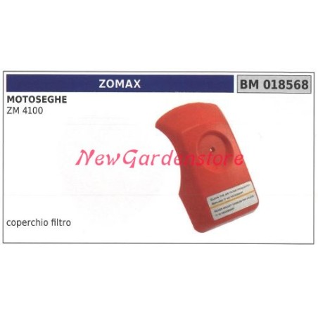 Coperchio filtro ZOMAX motore motosega ZM 4100 018568 | NewgardenParts.com