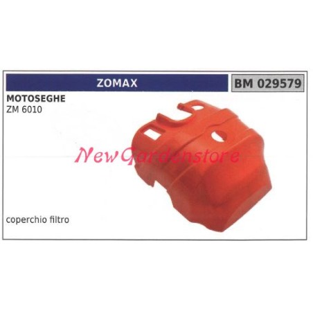 Coperchio filtro ZOMAX motore motosega ZM 6010 029579 | NewgardenParts.com