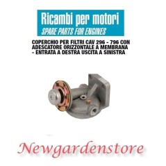 Coperchio filtroCAV 296 796 adescatore orizzontale 12087 M14x1,5 uscita sinistra | NewgardenParts.com