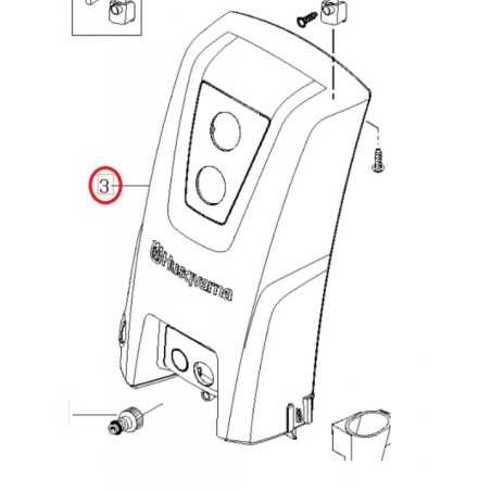 VORDERE ABDECKUNG 593660701 ORIGINAL HUSQVARNA | NewgardenParts.com