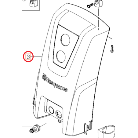 VORDERE ABDECKUNG 593660801 ORIGINAL HUSQVARNA | NewgardenParts.com