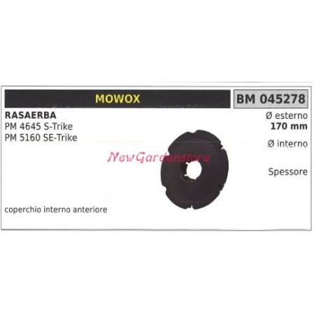 Coperchio interno ruota MOWOX rasaerba tosaerba tagliaerba PM4645 S-TRIKE 045278 | NewgardenParts.com