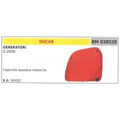 Coperchio ispezione motore sinistro DUCAR per generatore D 2000i | NewgardenParts.com