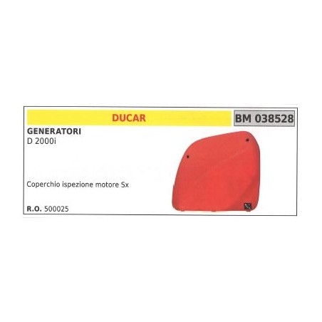 Coperchio ispezione motore sinistro DUCAR per generatore D 2000i | NewgardenParts.com