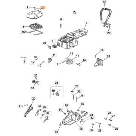 Cover chainsaw models GS630 ORIGINAL OLEOMAC 50020082AR | NewgardenParts.com