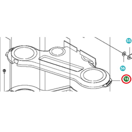 COPERCHIO PIATTO 574172102 ORIGINALE HUSQVARNA | NewgardenParts.com