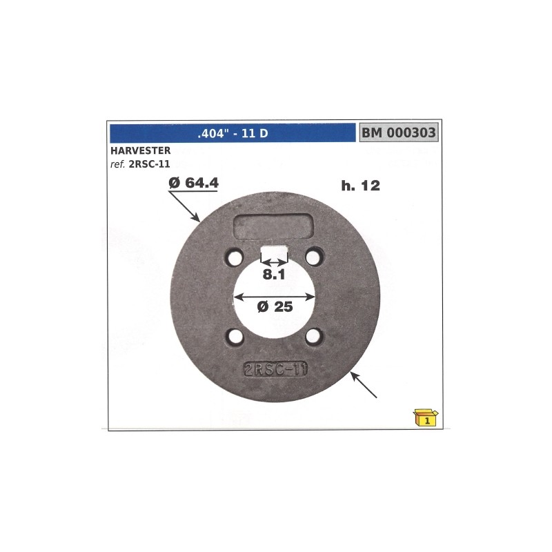 Anello autoallineante pignone HARVESTER denti 11 .404" 000303