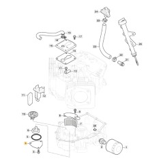 ORIGINAL STIGA Motorölpumpendeckel TRE 635V Rasentraktor 118551563/0 | NewgardenParts.com