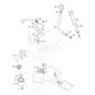 ORIGINAL STIGA tapa de la bomba de aceite del motor TRE 635V tractor de césped 118551563/0