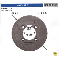 HARVESTER pinion self-aligning ring teeth 12 .404" 000302