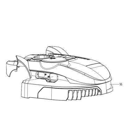 ORIGINAL WORX robot mower WR105SI main cover | NewgardenParts.com