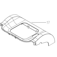 ORIGINAL WORX robot mower rear protection cover WR167E | NewgardenParts.com