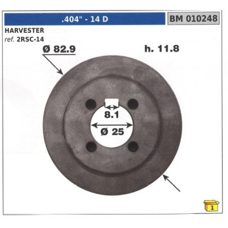 Anello autoallineante pignone HARVESTER denti 14 .404" 010248 | NewgardenParts.com