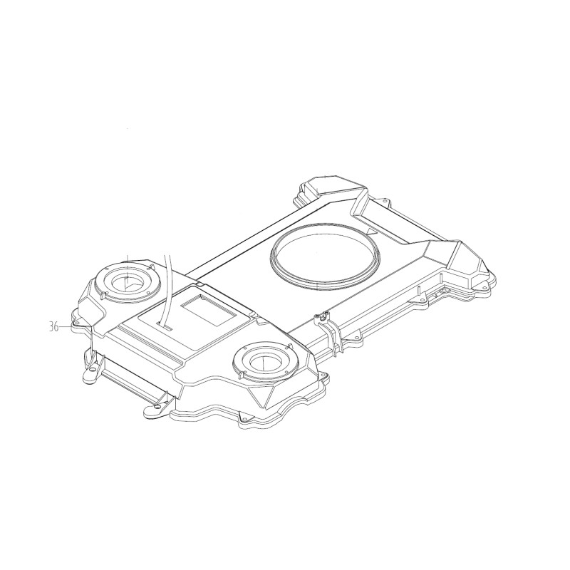 Coperchio protezione principale ORIGINALE WORX robot rasaerba WG798E