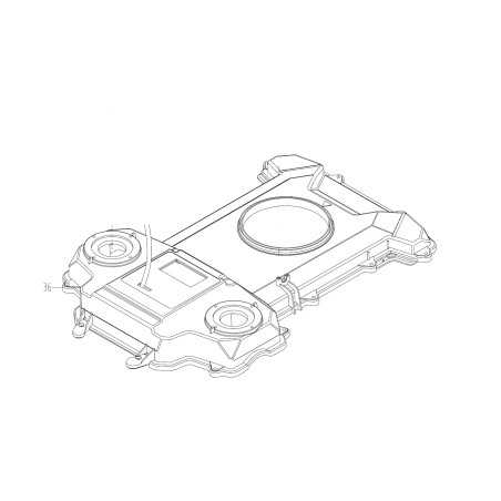 Main protection cover ORIGINAL WORX robot mower WG798E | NewgardenParts.com