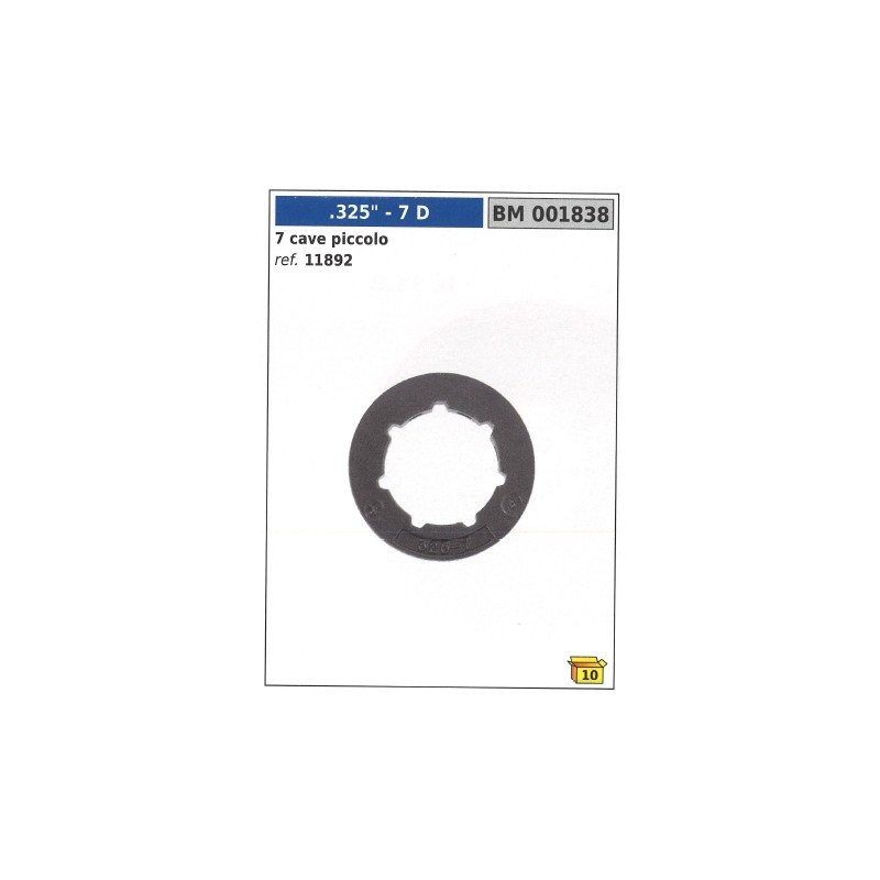 Anello autoallineante pignone NEWGARDENSTORE denti 7 .325" 7 cave 001838