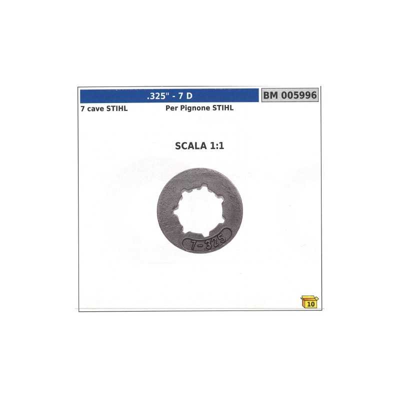 NEWGARDENSTORE self-aligning ring sprocket teeth 7 .325" 7 slots 005996