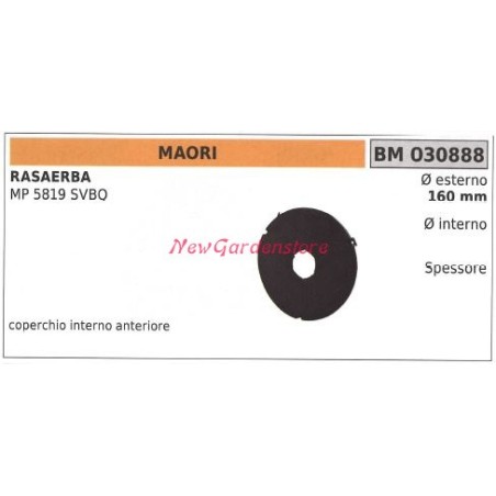 Coperchio ruota anteriore MAORI rasaerba tosaerba tagliaerba MP 5819 SVBQ 030888 | NewgardenParts.com