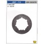 NEWGARDENSTORE sprocket self-aligning ring teeth 7 .404" 7 slots 001970