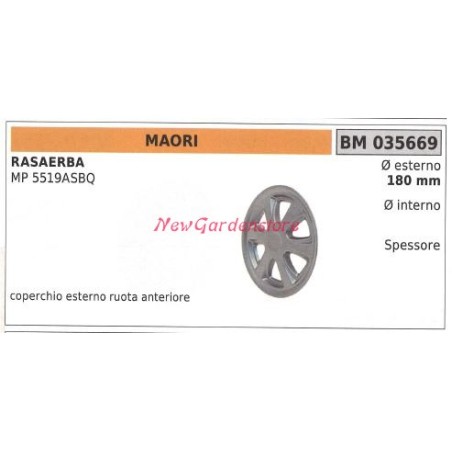 Coperchio Ruota MAORI rasaerba tosaerba tagliaerba MP 5519ASBQ 035669 | NewgardenParts.com