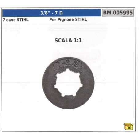NEWGARDENSTORE pinion self-aligning ring gear teeth 7 3/8" 7 slots 005995 | NewgardenParts.com