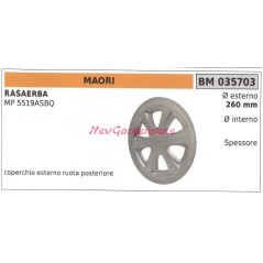 Coperchio ruota posteriore MAORI rasaerba tosaerba tagliaerba MP 5519ASBQ 035703 | NewgardenParts.com