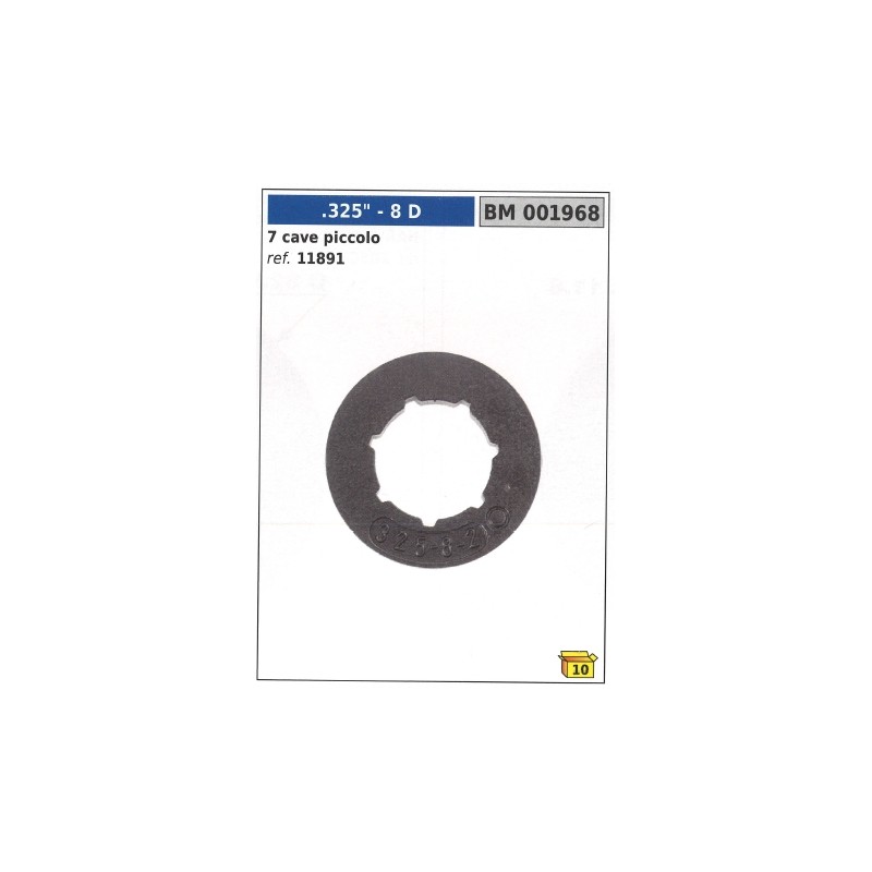 Anello autoallineante pignone NEWGARDENSTORE denti 8 .325" 7 cave 001968