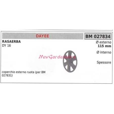 Lawnmower mower wheel cover DAYEE DY 16 027834 | NewgardenParts.com