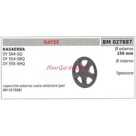Tapa de la rueda del cortacésped DAYEE DY 504SQ 554-SBQ 027887 | NewgardenParts.com