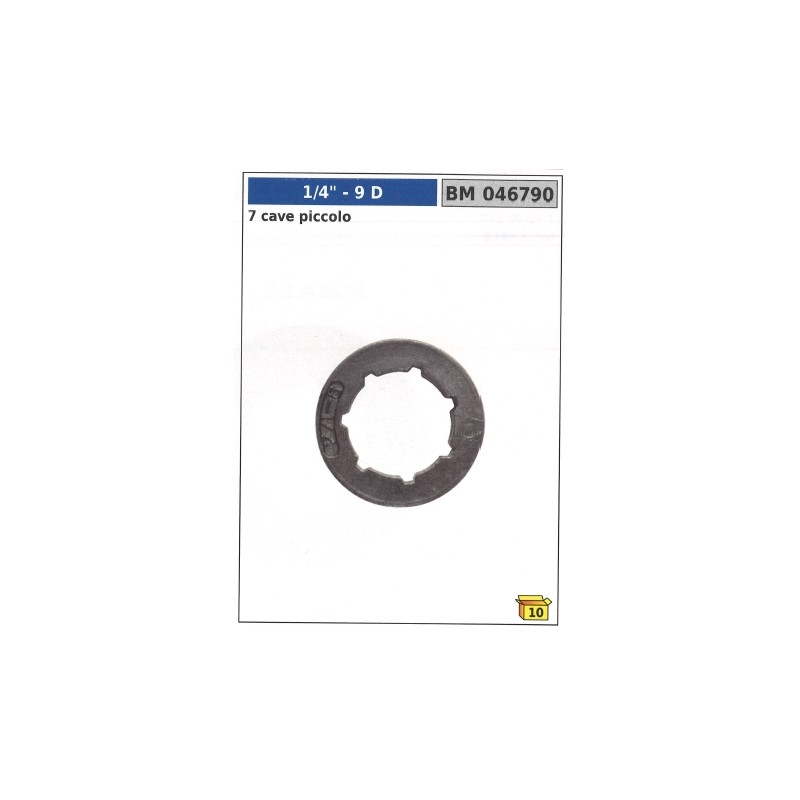 Anello autoallineante pignone NEWGARDENSTORE denti 9 1/4" 7 cave 046790