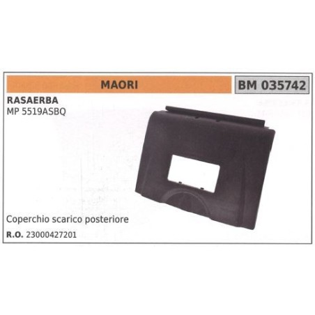 Coperchio scarico post. MAORI rasaerba tosaerba tagliaerba MP 5519ASBQ 035742 | NewgardenParts.com