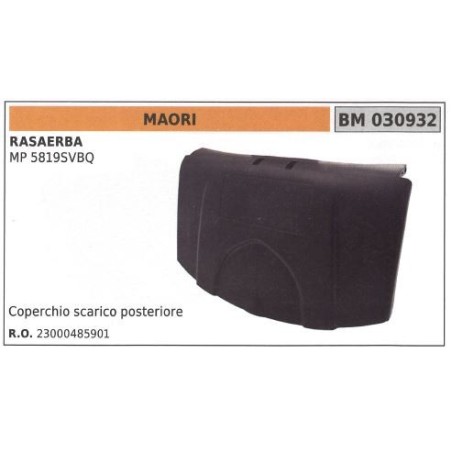 Coperchio scarico post. MAORI rasaerba tosaerba tagliaerba MP 5819SVBQ 030932 | NewgardenParts.com