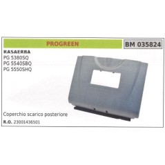 Coperchio scarico post. PROGREEN rasaerba tosaerba tagliaerba PG5380SQ 035824 | NewgardenParts.com