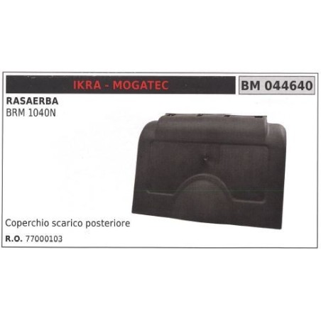 Coperchio scarico posteriore IKRA rasaerba tosaerba tagliaerba BRM 1040N 044640 | NewgardenParts.com