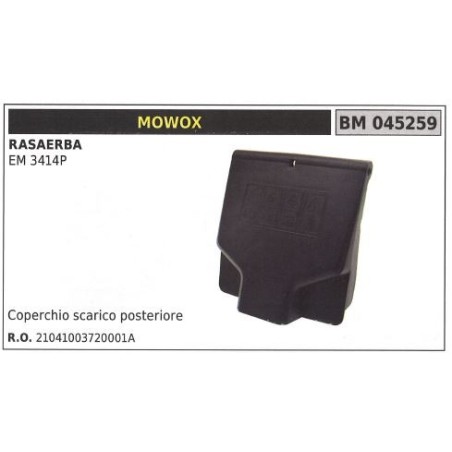 Coperchio scarico posteriore MOWOX rasaerba tosaerba tagliaerba EM 3414P 045259 | NewgardenParts.com