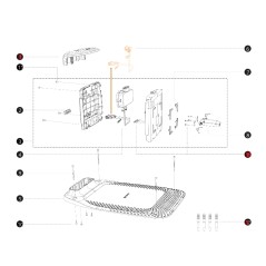 Coperchio stazione di ricarica ORIGINALE BLUEBIRD robot i108E AB12.02.00.0122 | NewgardenParts.com