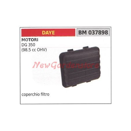 Coperchio superiore filtro aria DAYE per motori DG 350 037898 | NewgardenParts.com