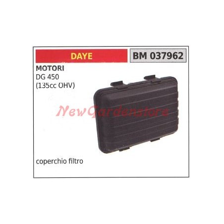 Coperchio superiore filtro aria DAYE per motori DG 450 037962 | NewgardenParts.com