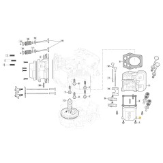 Coperchio valvole ORIGINALE STIGA motore TRE 586V trattorino 118551549/0 | NewgardenParts.com