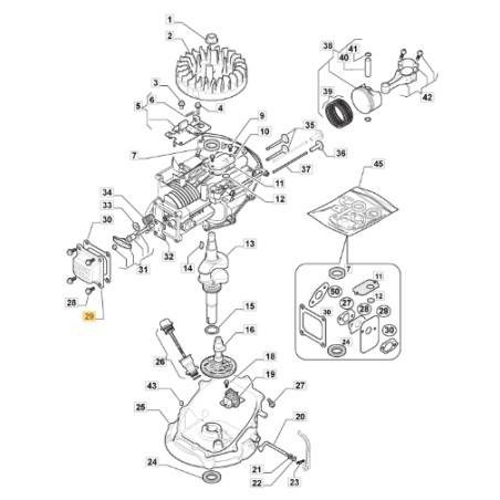 Coperchio valvole tagliaerba modelli AL345S AL541A ORIGINALE STIGA 118550891/0 | NewgardenParts.com