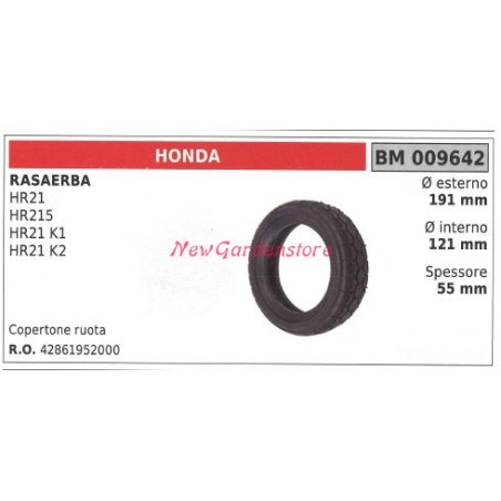 Copertone ruota HONDA rasaerba tosaerba tagliaerba HR 21 215 009642 42861952000 | NewgardenParts.com