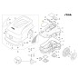 Abdeckung - ORIGINAL STIGA a10000 rtk Roboter-Rasenmäher 381110017/0