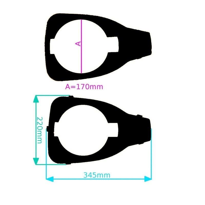 Haubenring schwarz ORIGINAL STIGA für Rasentraktormotor