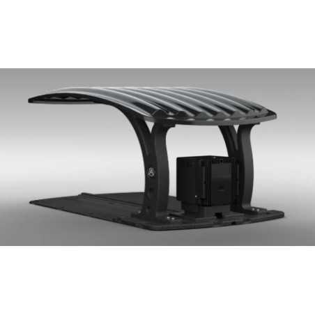 Glossy black charging base cover for AMBROGIO L15 L20 robot | NewgardenParts.com