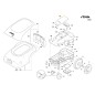 Displayabdeckung ORIGINAL STIGA Roboter-Rasenmäher Stig 300 381119708/0