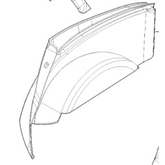 Abdeckung rechts ORIGINAL STIGA Rasentraktor Gyro 700e Gyro 500e 337110404/0 | NewgardenParts.com
