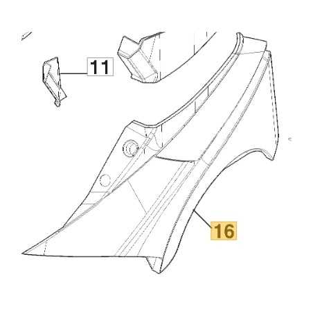 Cover left side ORIGINAL STIGA tractor Gyro700e Gyro500e 337110405/0 | NewgardenParts.com