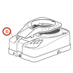 Engine cover 1P62 ORIGINAL STIGA for lawn tractor engine 1530H 118550516/0 | NewgardenParts.com