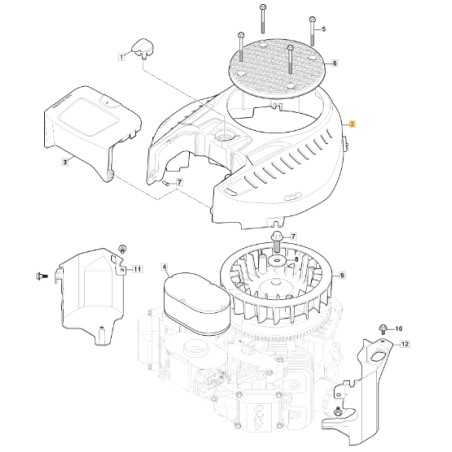 ORIGINAL STIGA engine cover TRE 635V lawn tractor 118551637/0 | NewgardenParts.com